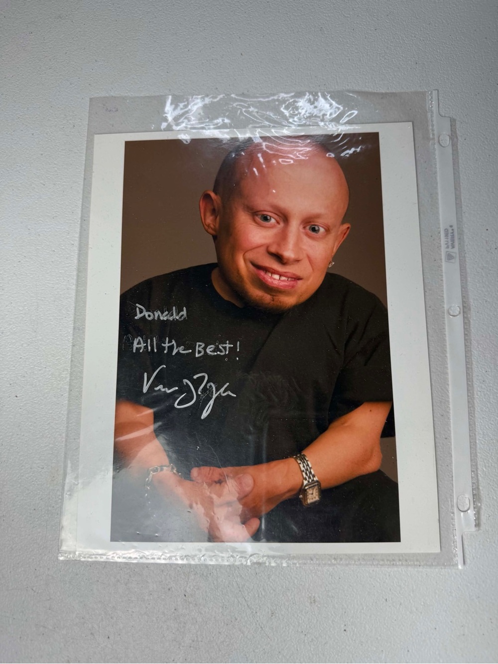 Signed Photo Print Verne Troyer Austin Powers